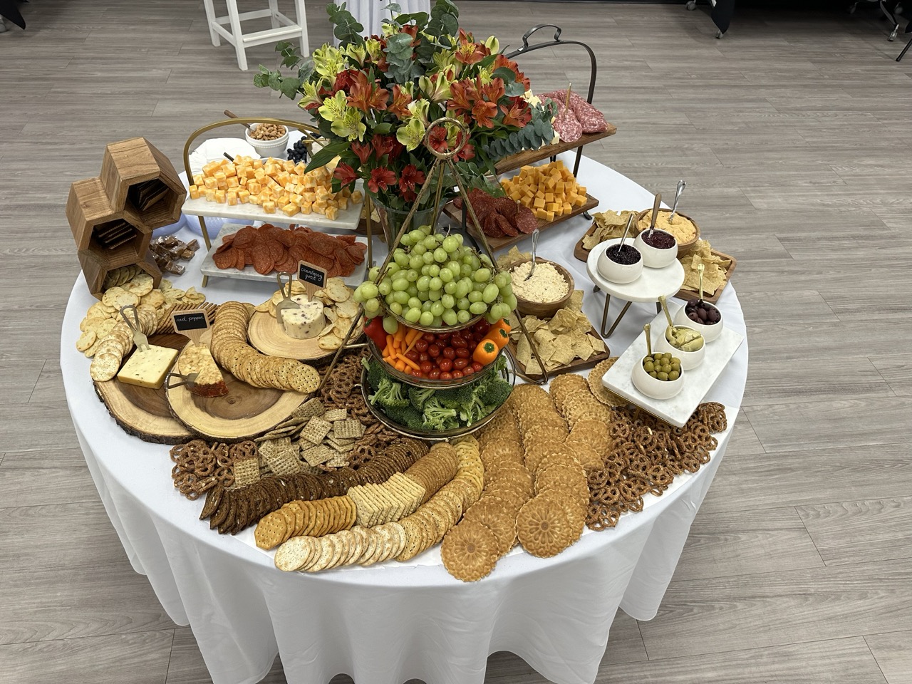 Elegant charcuterie board