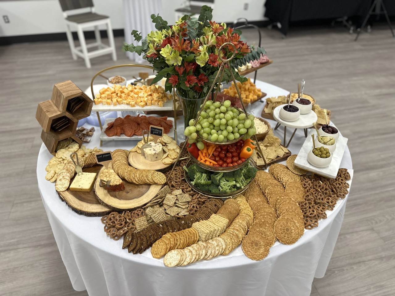 Premium cheese selection